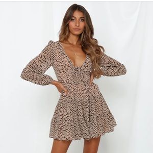 Hello Molly Plans Tonight Leopard dress. Size Medium